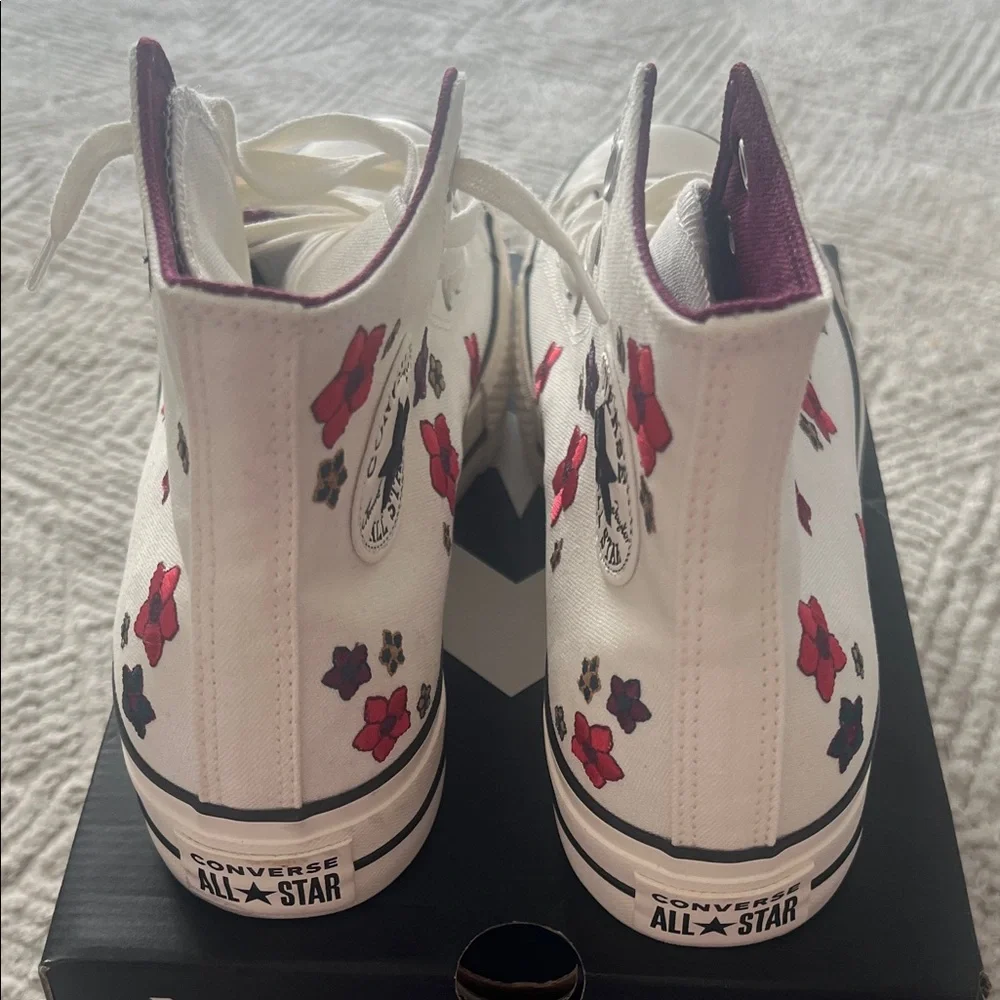 Women’s Converse CTAS Lift Hi Floral Design Shoes - Picture 3 of 7